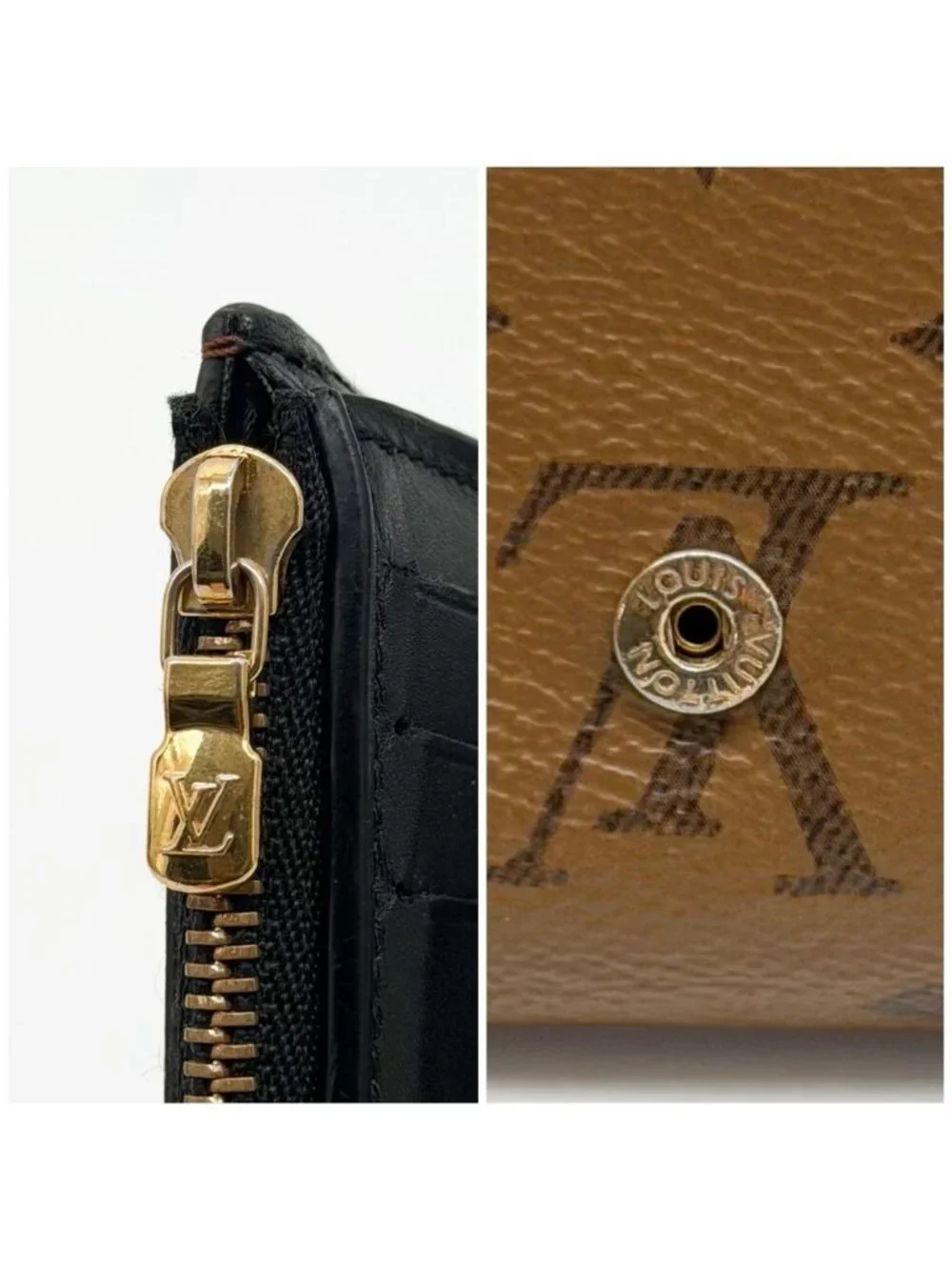 Louis Vuitton Portefeuille Dauphine Compact Reverse Monogram Wallet